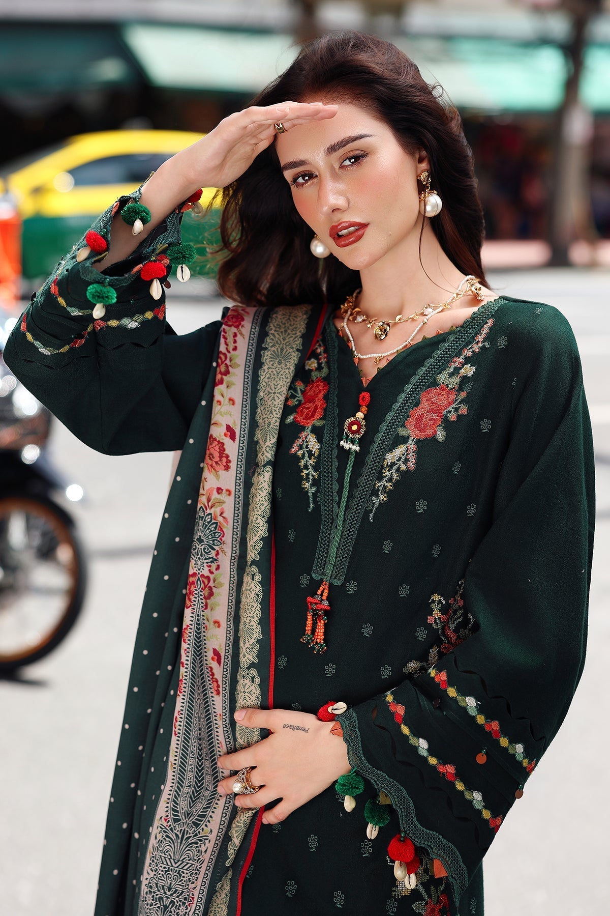 Charizma | Poshima Winters 25 |3-pc Unstitched Wool Shawl Collection PSW5-04