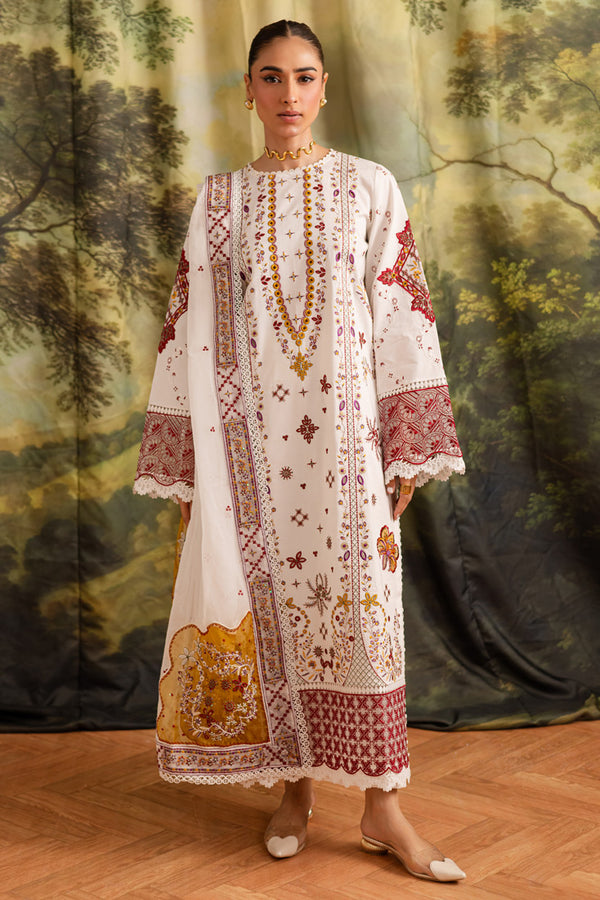 Marjjan | Guzel Lawn | SMC 207-A (White)