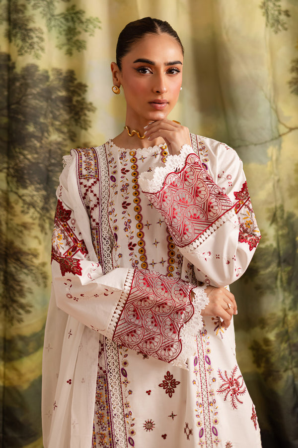 Marjjan | Guzel Lawn | SMC 207-A (White)