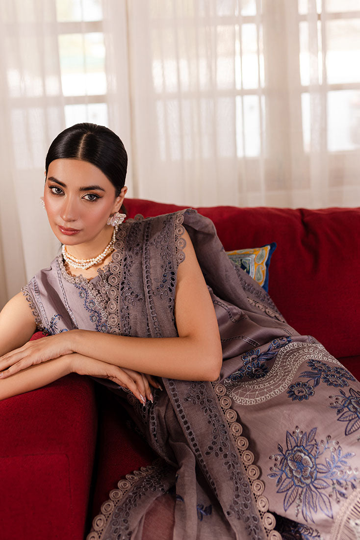 Marjjan | Aangan Embroidered Viscose |   PEV-22 B (GREY)