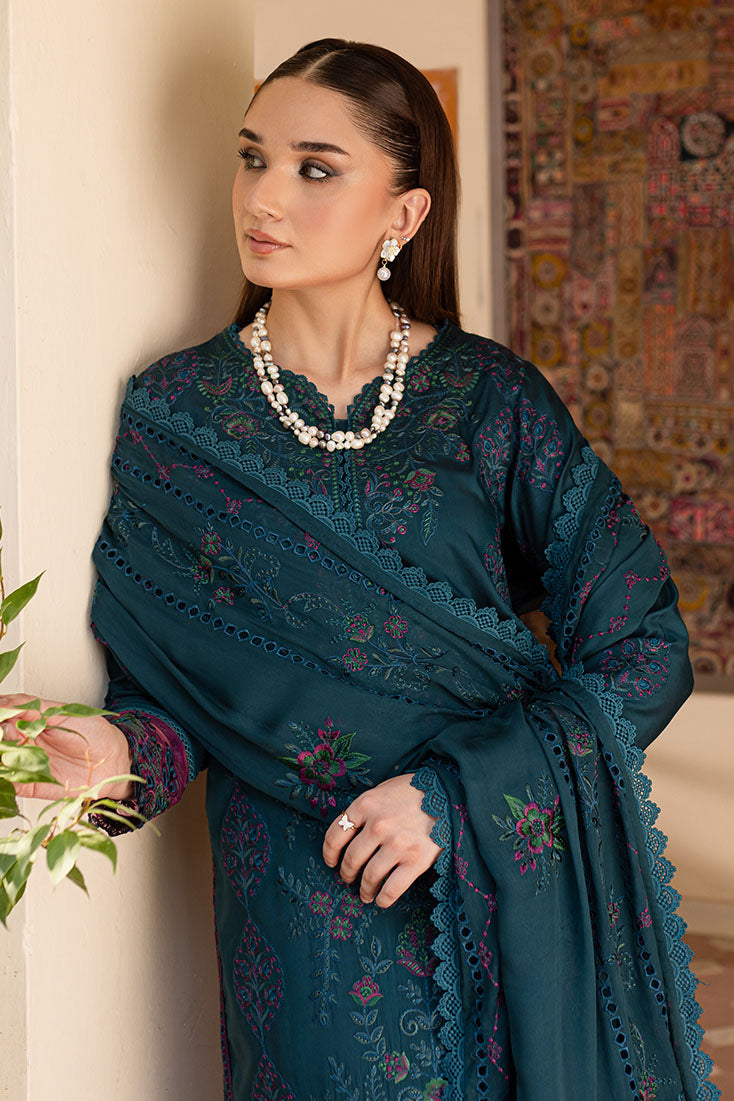 Marjjan | Aangan Embroidered Viscose |  PEV-20 B (ZINC)