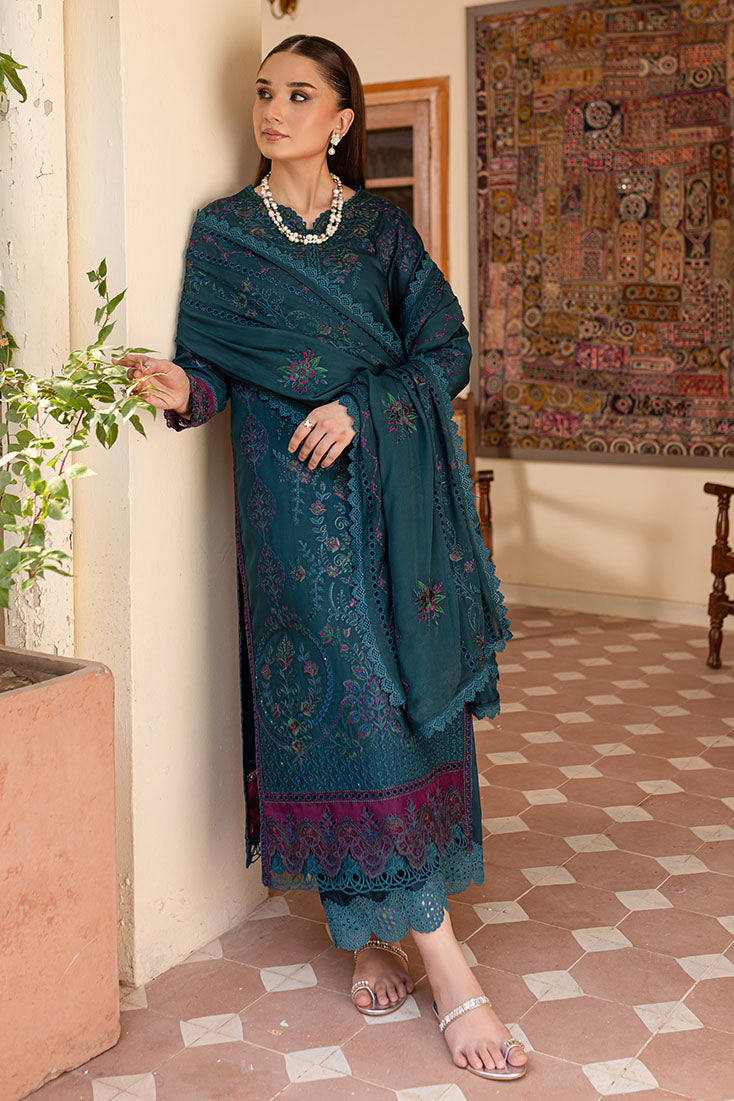 Marjjan | Aangan Embroidered Viscose |  PEV-20 B (ZINC)