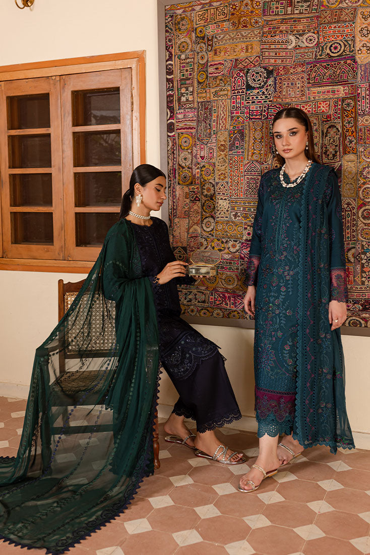 Marjjan | Aangan Embroidered Viscose |  PEV-20 B (ZINC)