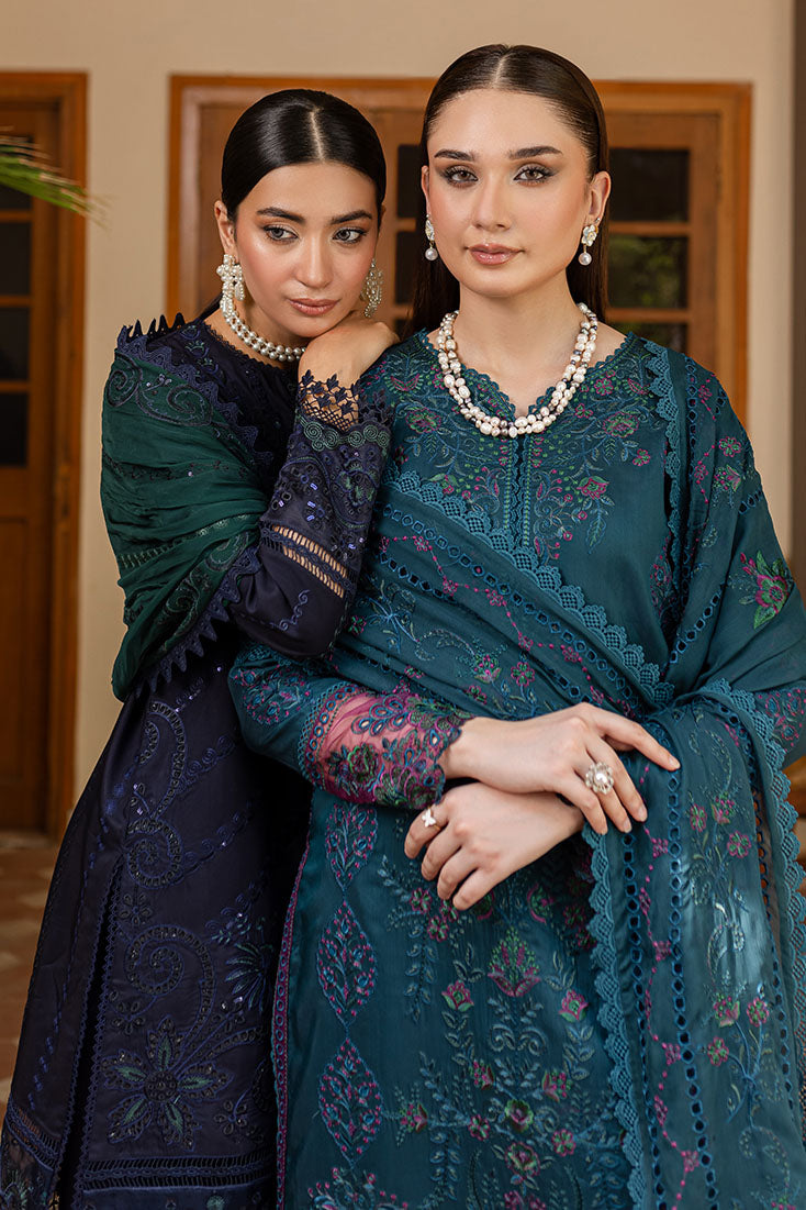 Marjjan | Aangan Embroidered Viscose |  PEV-20 B (ZINC)