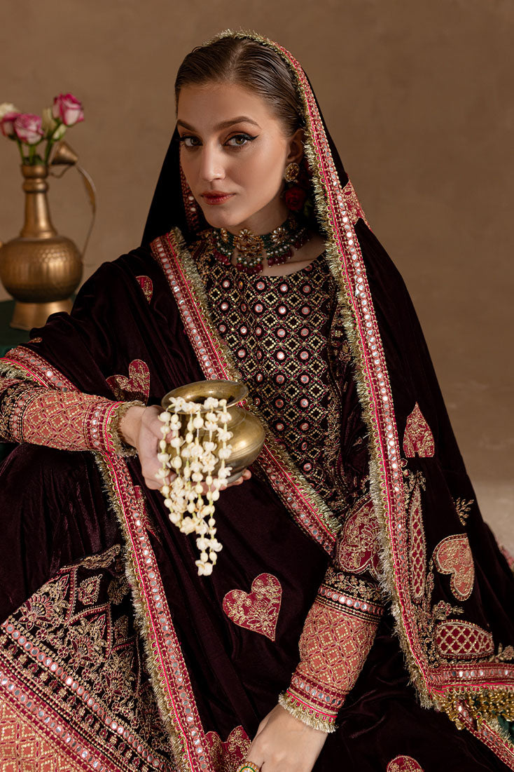 Marjjan | De Rose Velvet | MRV-08 (MEHROON)