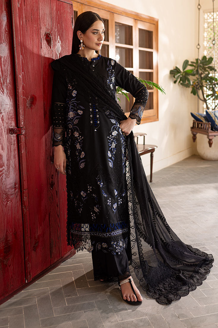 Marjjan | Aangan Embroidered Viscose |  PEV-21 B (BLACK)