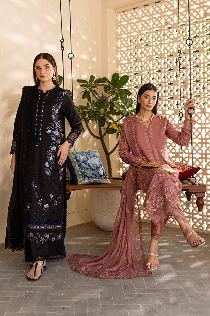 Marjjan | Aangan Embroidered Viscose |  PEV-21 B (BLACK)