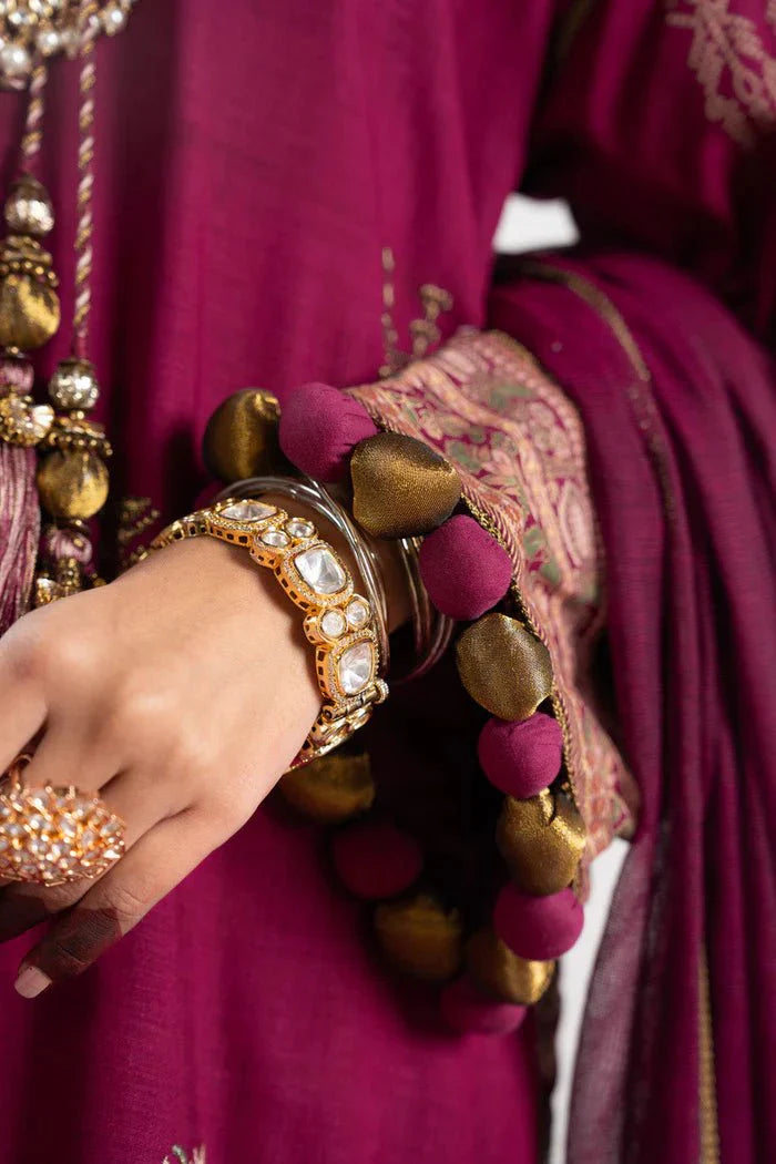 Alkaram | Festive Collection | FC-W-16E-23-3-Dark Pink