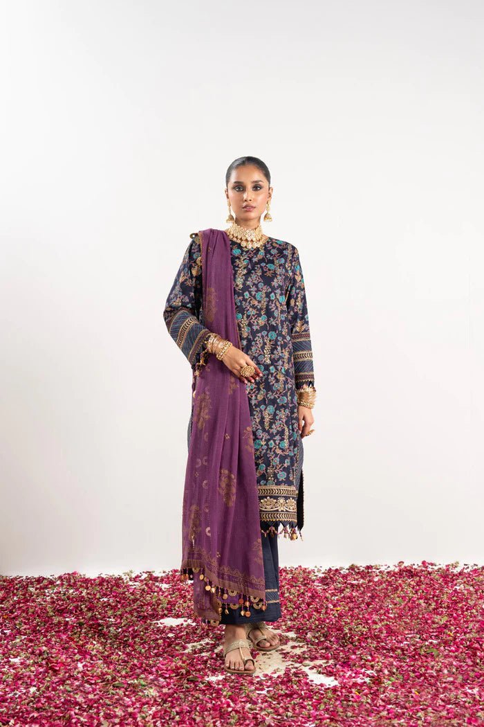 Alkaram | Festive Collection | FC-W-17F-23-3-Navy Blue