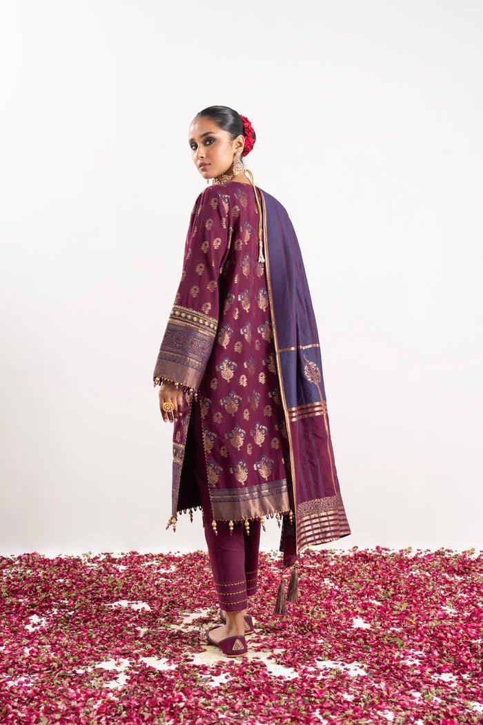 Alkaram | Festive Collection | FC-W-1A-23-3-Plum