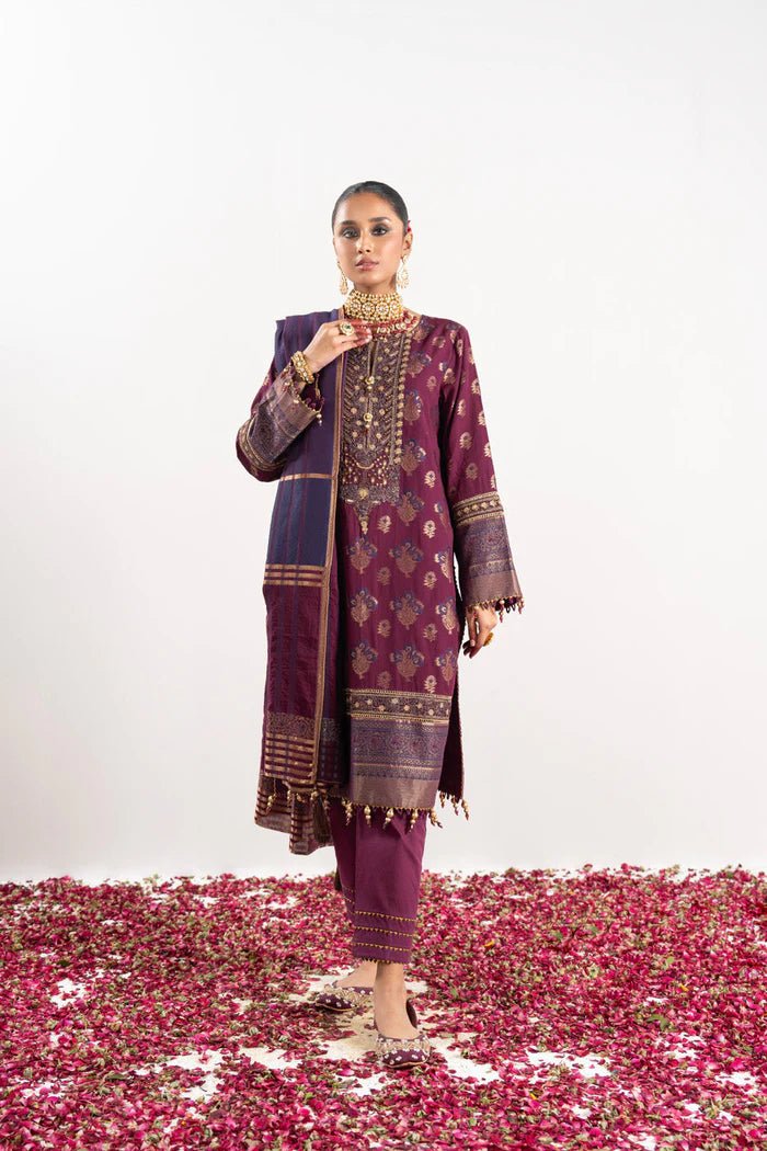 Alkaram | Festive Collection | FC-W-1A-23-3-Plum