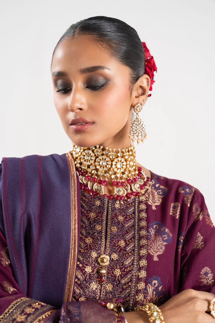 Alkaram | Festive Collection | FC-W-1A-23-3-Plum
