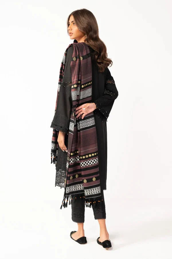Alkaram | Shawl Collection | Black