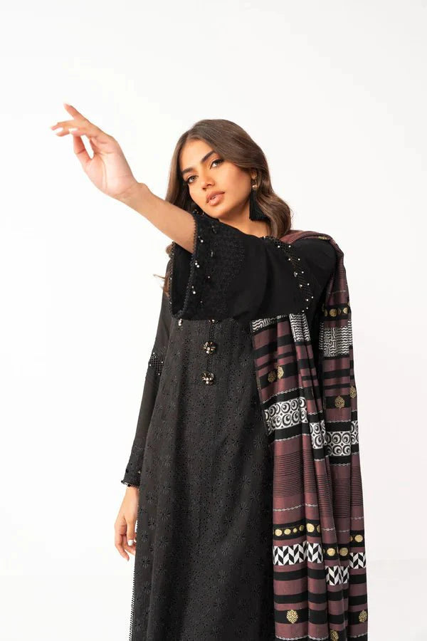 Alkaram | Shawl Collection | Black