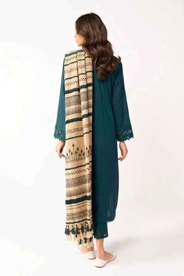 Alkaram | Shawl Collection | Teal Green
