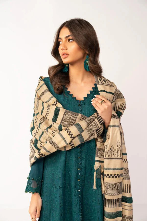 Alkaram | Shawl Collection | Teal Green