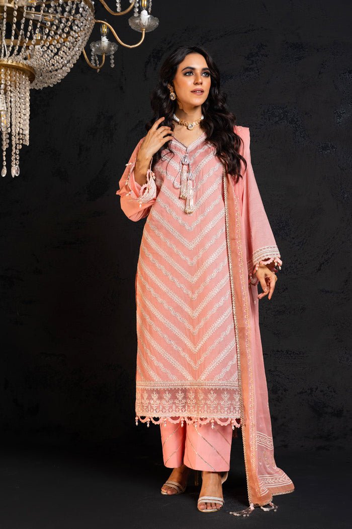 Alkaram | Spring Summer Festive 24 |  Embroidered Lawn Light Pink