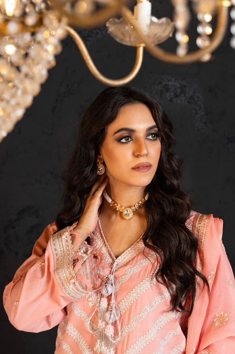 Alkaram | Spring Summer Festive 24 |  Embroidered Lawn Light Pink