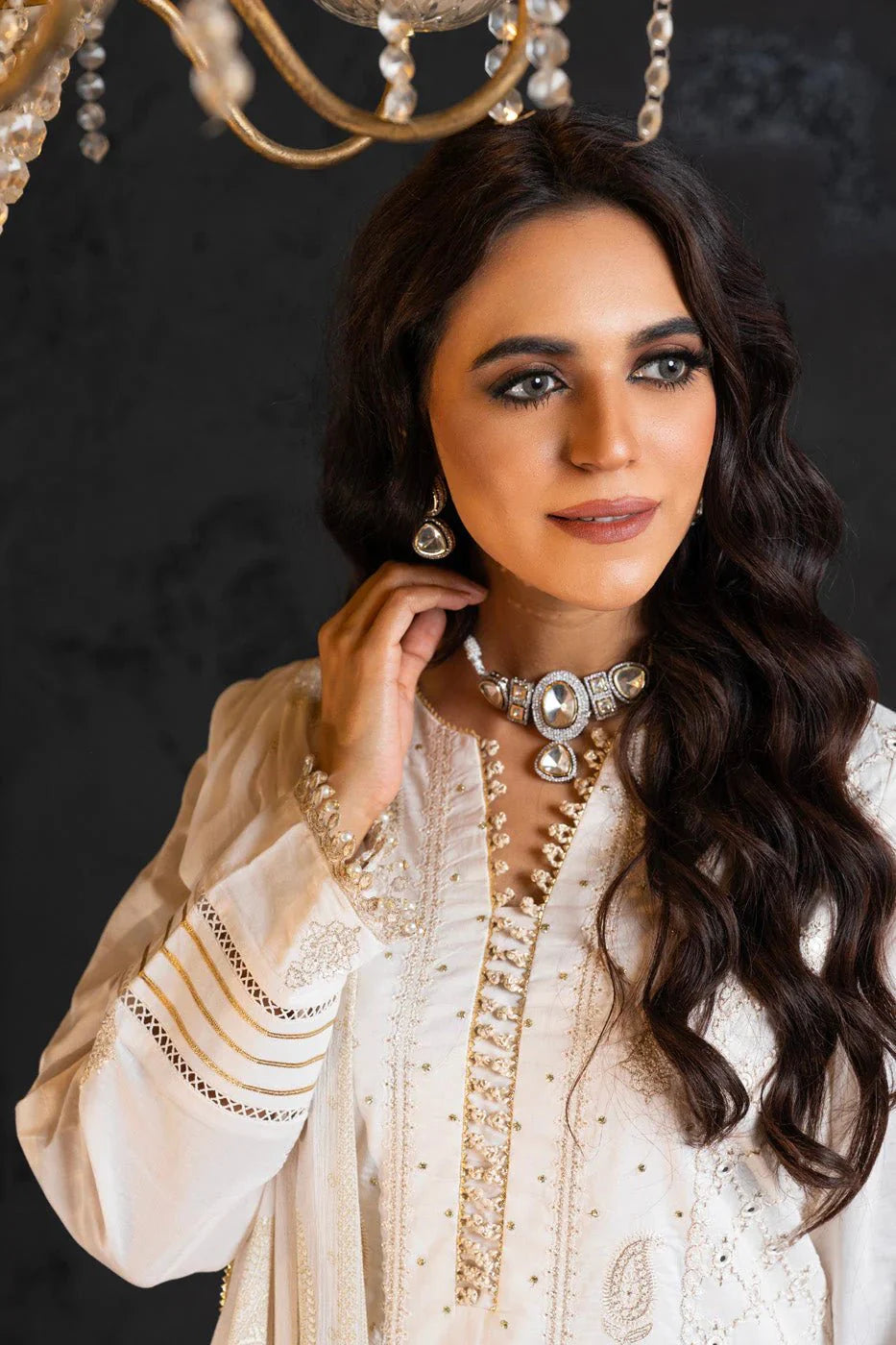 Alkaram | Spring Summer Festive 24 |  Embroidered Lawn White