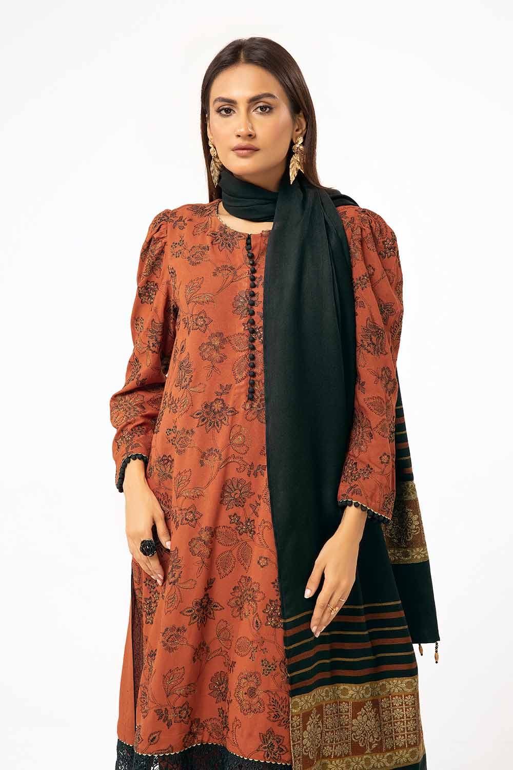 Gul Ahmed | Winter Collection 24 | Pashmina Suit AP-42001