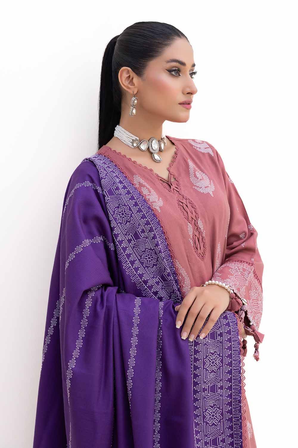 Gul Ahmed | Winter Collection 24 | Acrylic Dupatta AP-42003