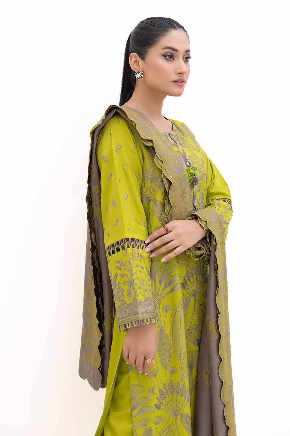 Gul Ahmed | Winter Collection 24 | Acrylic Dupatta AP-42004