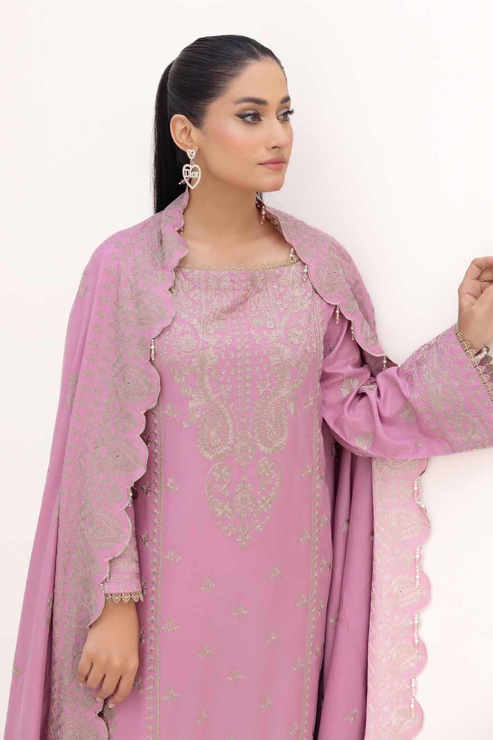 Gul Ahmed | Winter Collection 24 | Acrylic Dupatta AP-42008