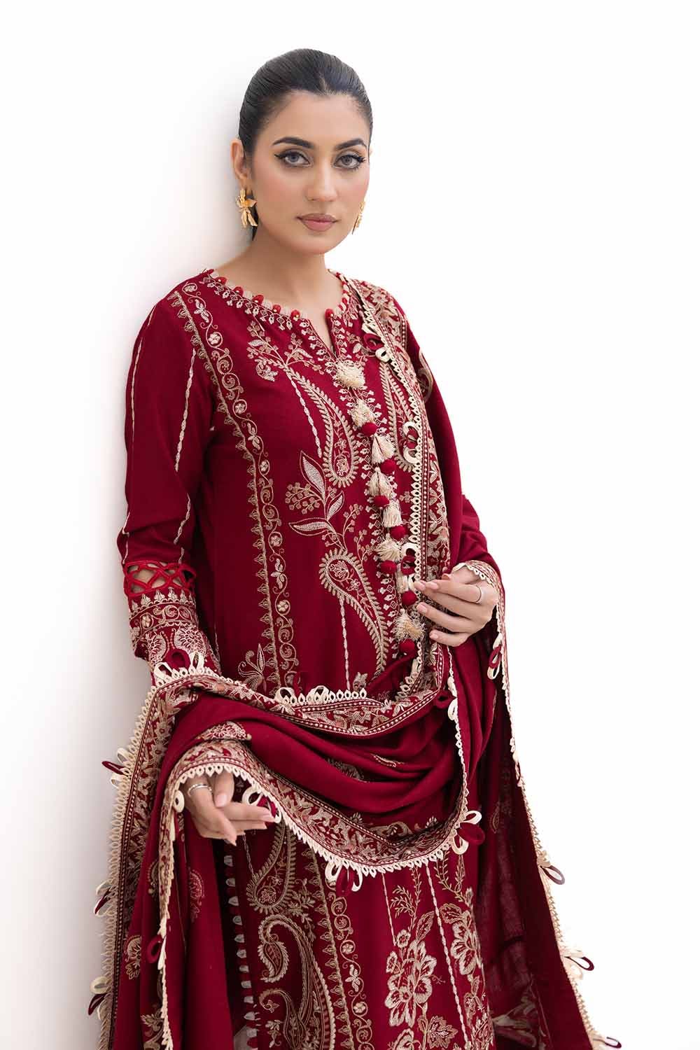 Gul Ahmed | Winter Collection 24 | Acrylic Dupatta AP-42009
