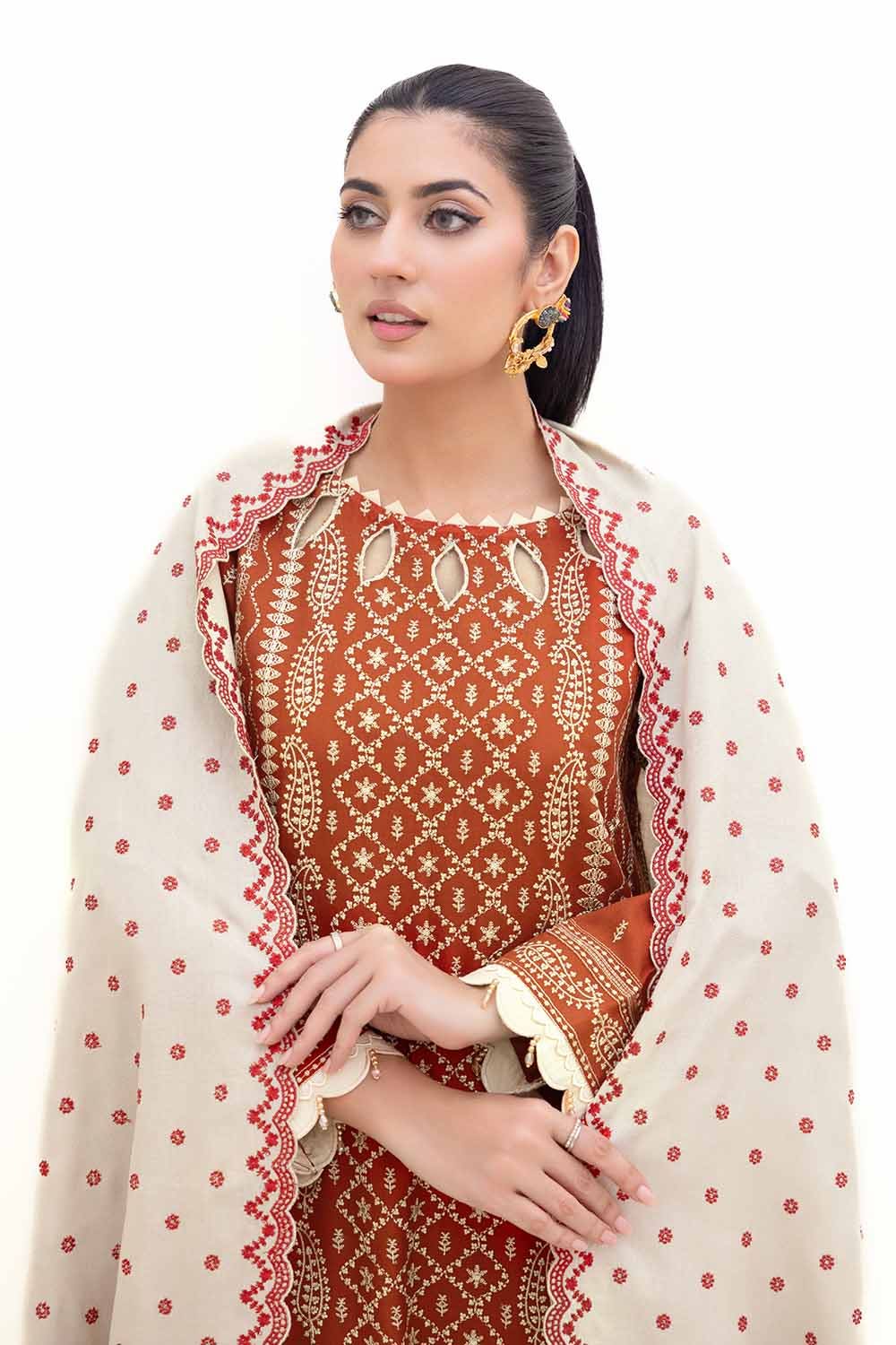 Gul Ahmed | Winter Collection 24 | Acrylic Dupatta AP-42011
