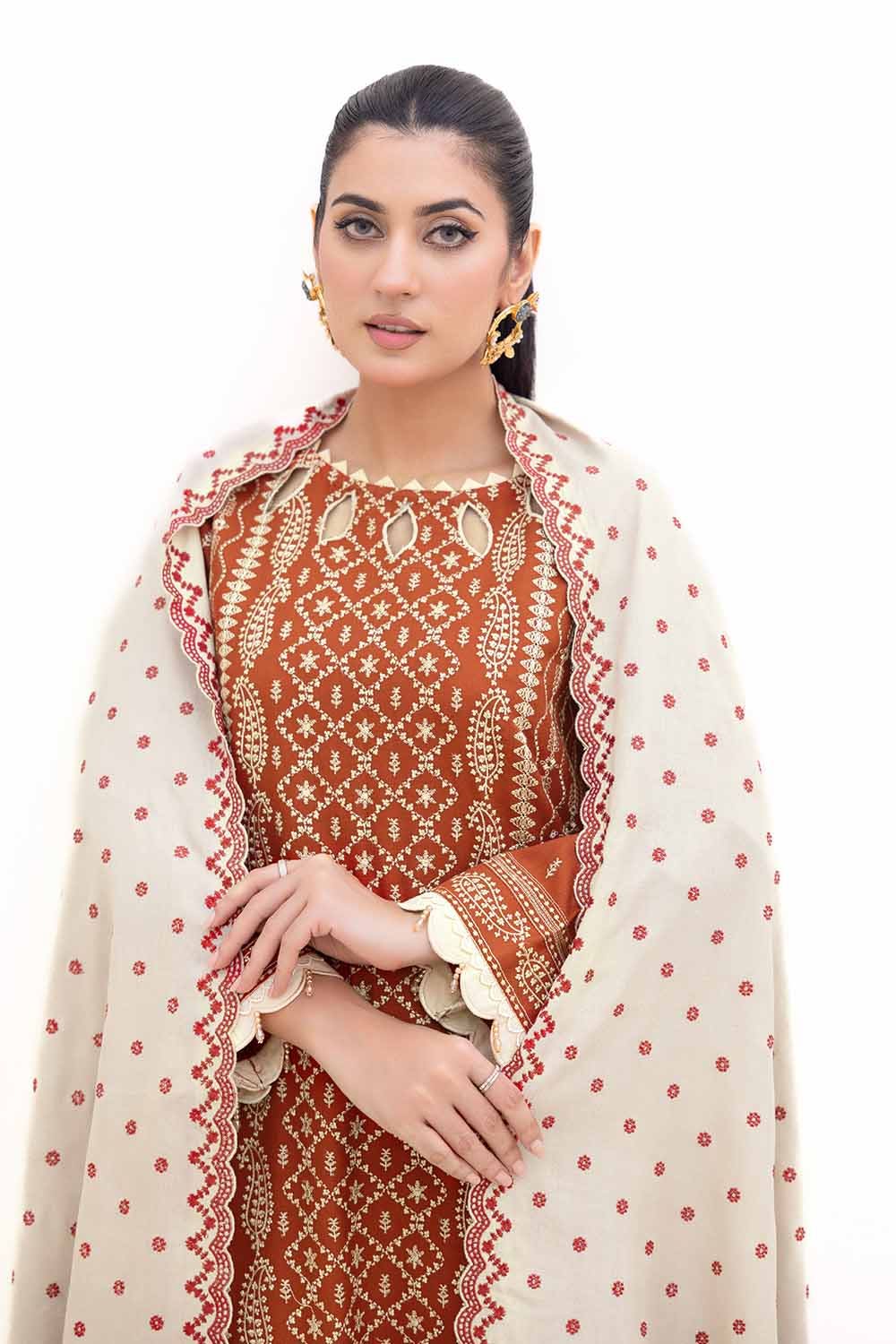 Gul Ahmed | Winter Collection 24 | Acrylic Dupatta AP-42011