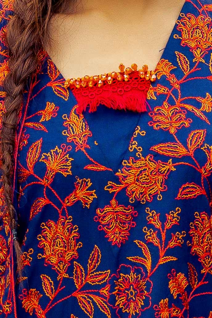 Gul Ahmed | Winter Collection 24 | Acrylic Suit with Embroidered Acrylic Dupatta AP-42012