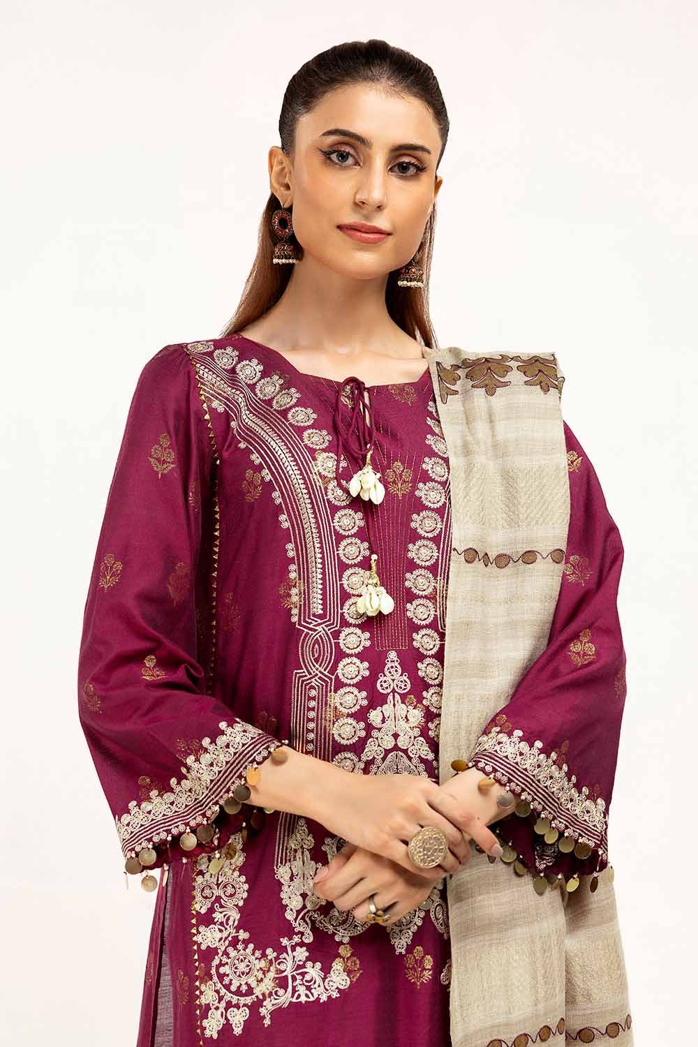 Gul Ahmed | Winter Collection 24 | Pashmina Dupatta AP-42019