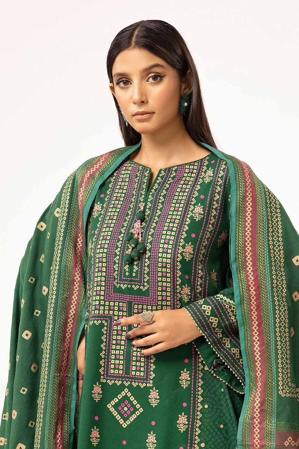 Gul Ahmed | Winter Collection 24 | Acrylic Dupatta AP-42028