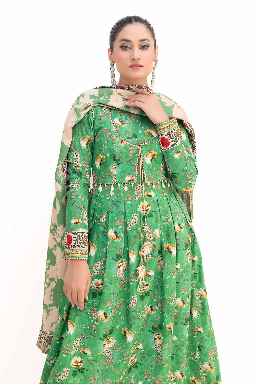 Gul Ahmed | Winter Collection 24 | Khaddar Suit with Printed Pashmina Dupatta AP-42036