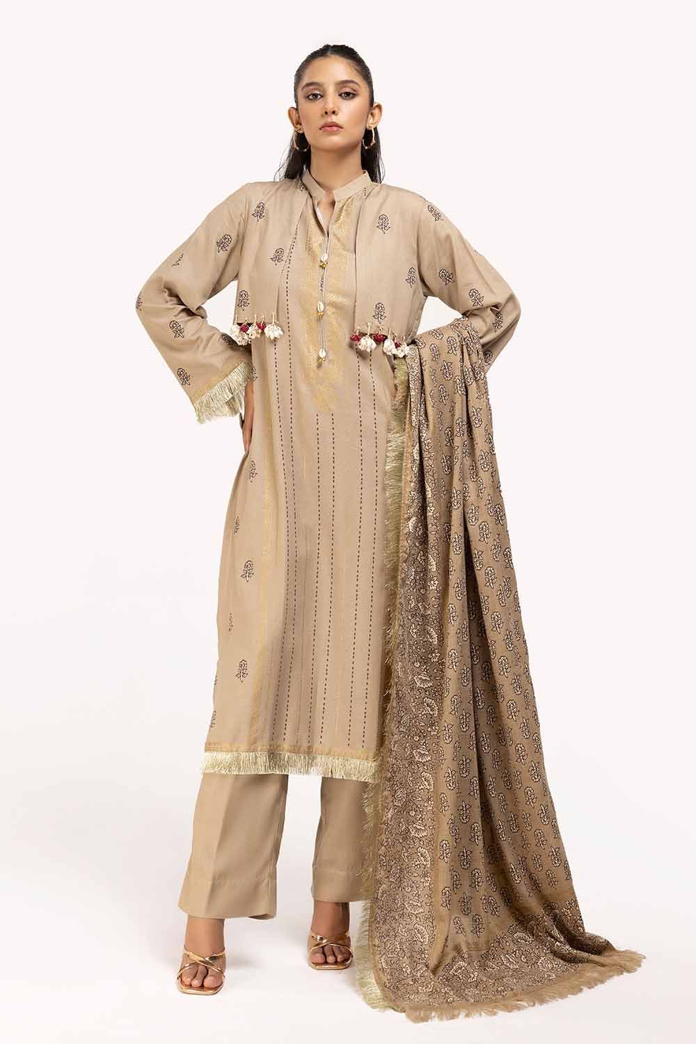 Gul Ahmed | Winter Collection 24 | Acrylic Dupatta AP-42041