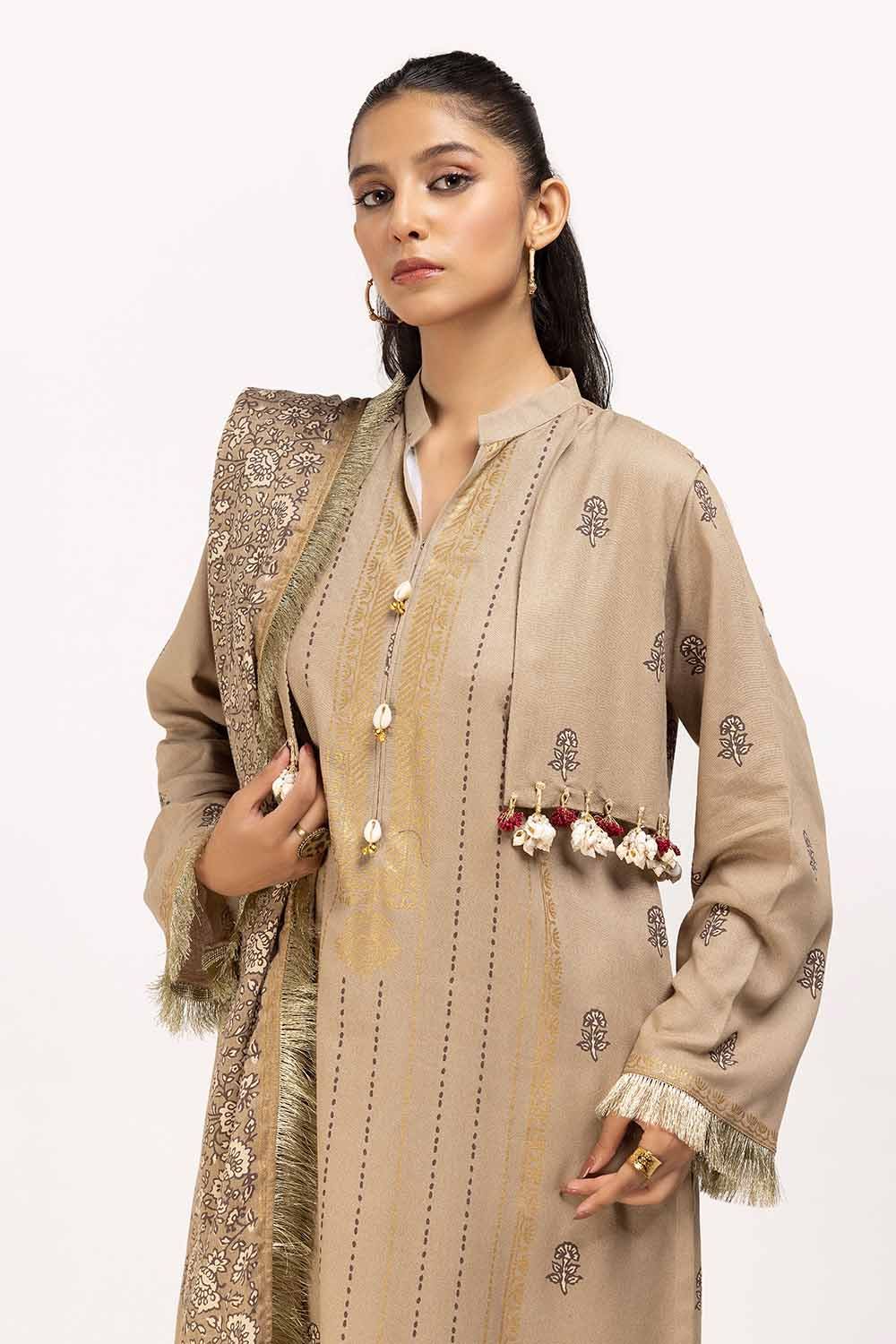Gul Ahmed | Winter Collection 24 | Acrylic Dupatta AP-42041