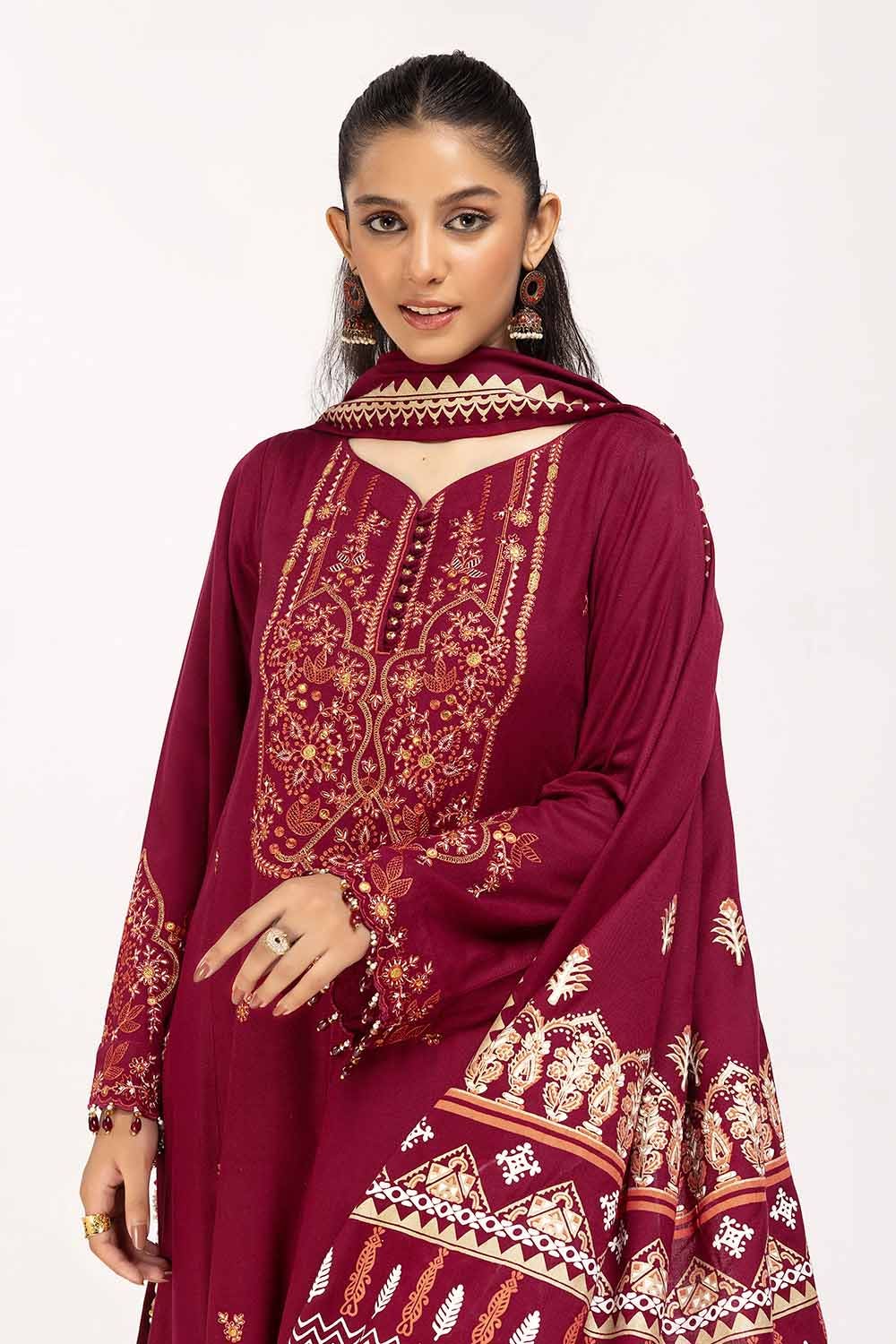 Gul Ahmed | Winter Collection 24 | Acrylic Dupatta AP-42043