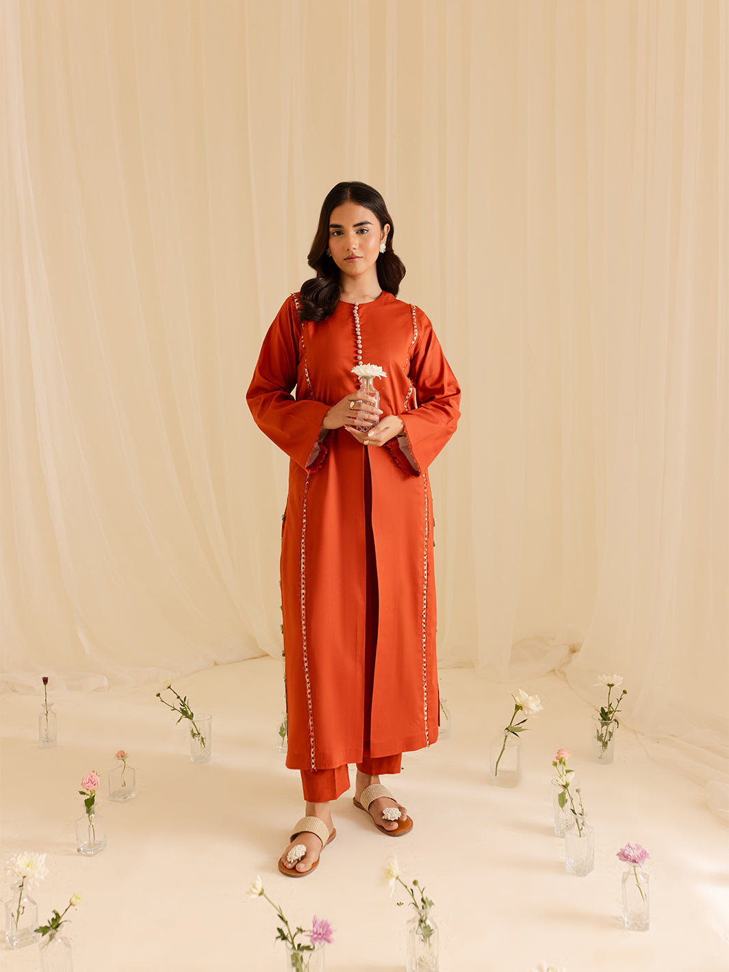 Mahnur | Petal Whispers Lawn Pret | Aster