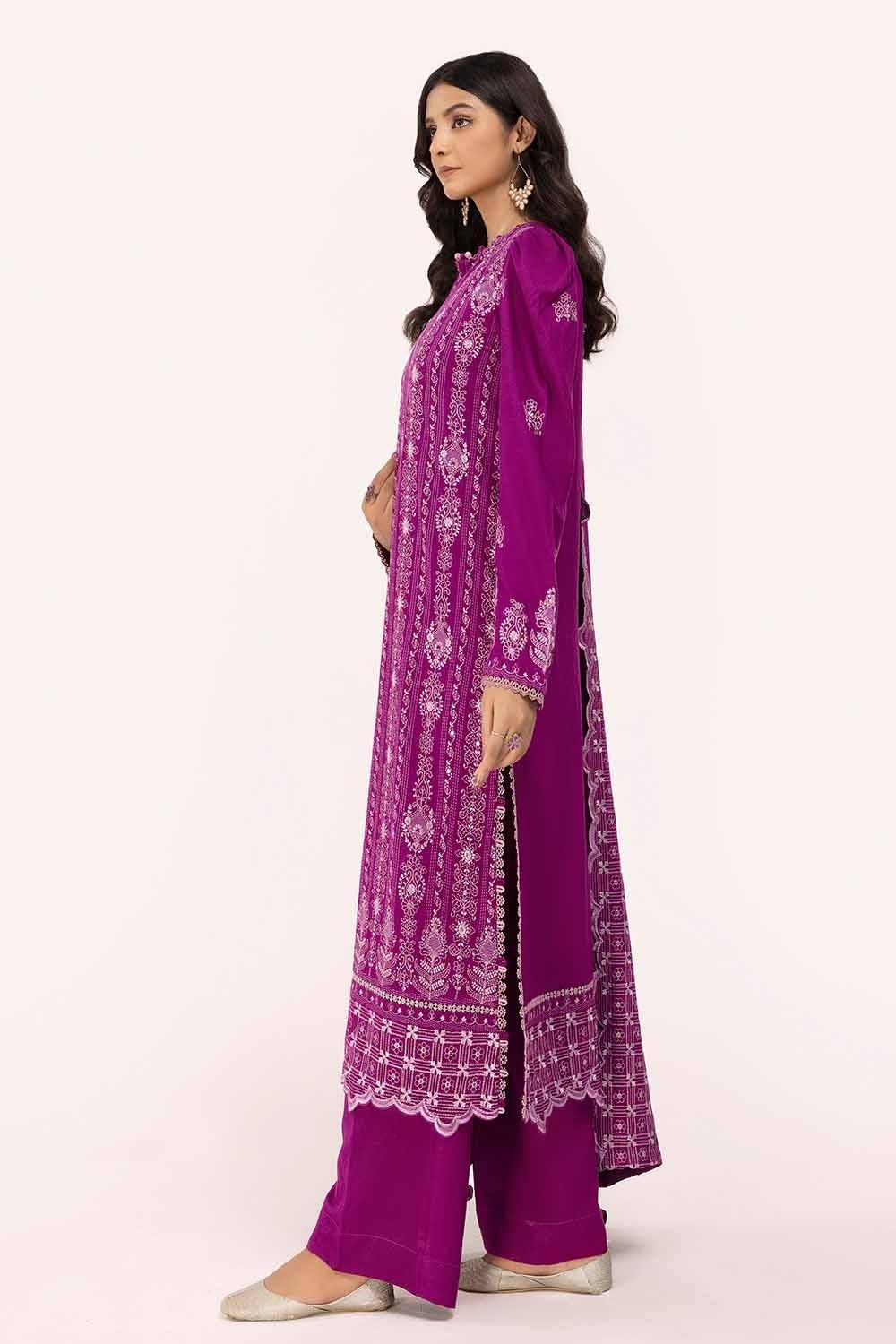 Gul Ahmed | Winter Collection 24 | Karandi Dupatta AY-42009