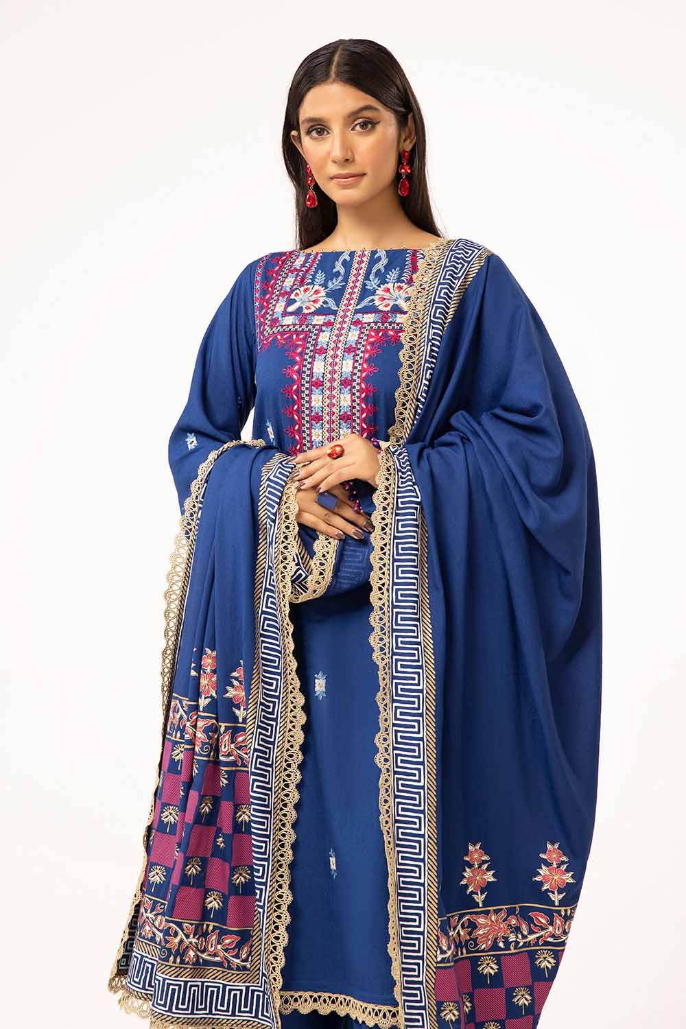 Gul Ahmed | Winter Collection 24 | Karandi Dupatta AY-42010