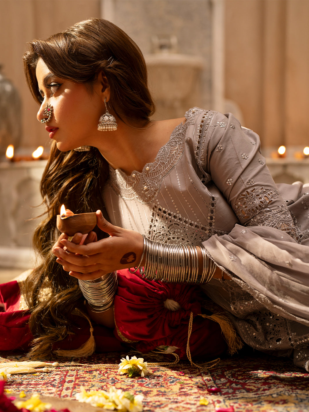 Binilyas | Dilbaro Embroidered Festive Lawn 24 | 401-B