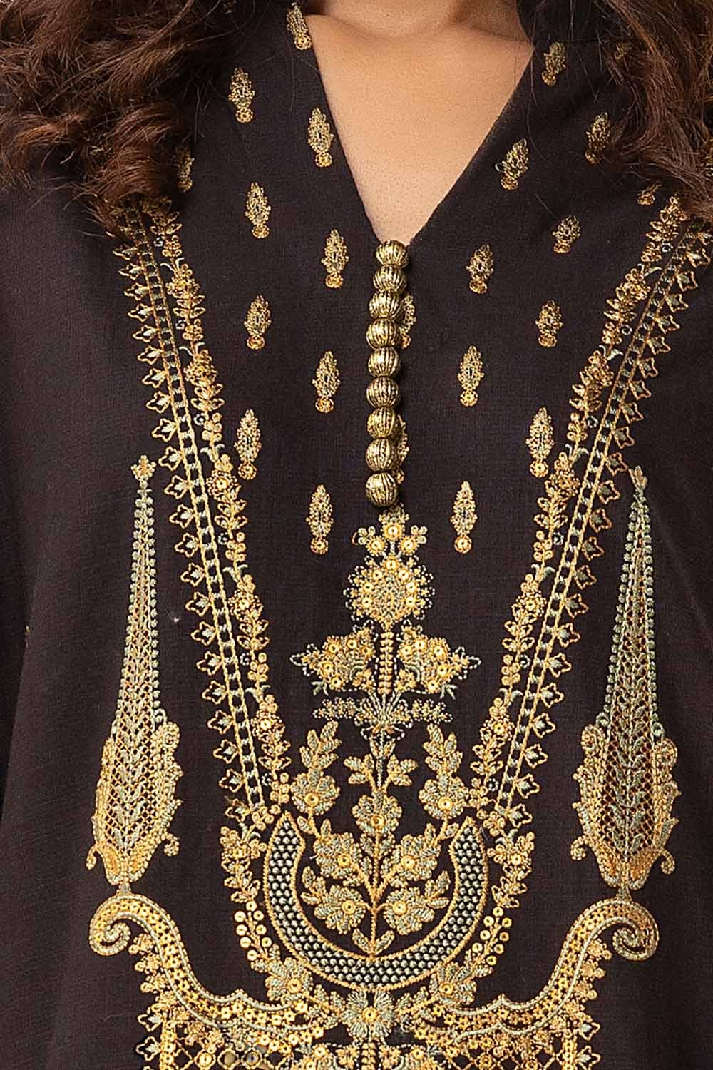 Gul Ahmed | Winter Collection 24 | Burnout Velvet Dupatta BVL-42002