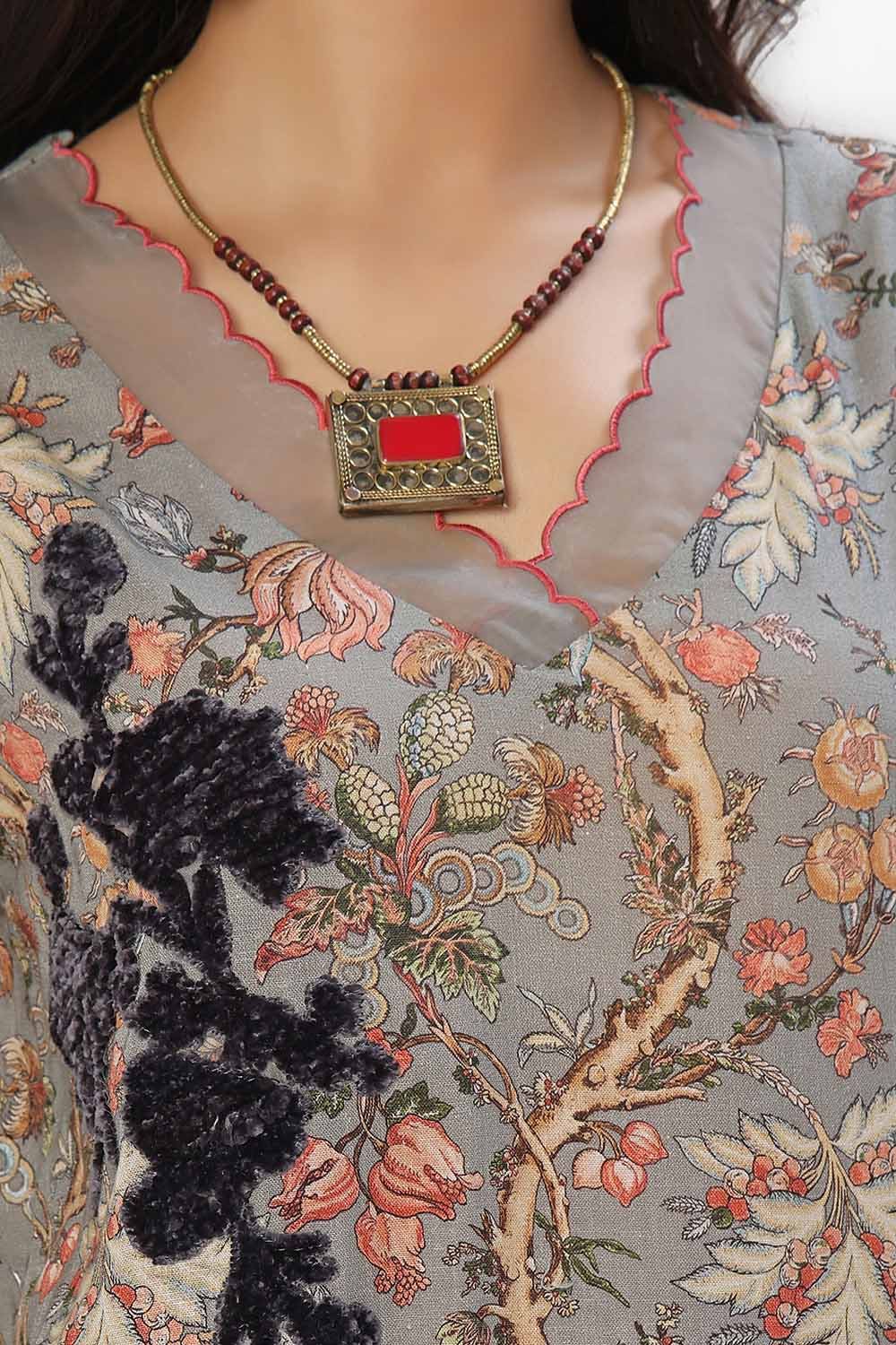 Gul Ahmed | Winter Collection 24 | Velvet Dupatta BVL-42008