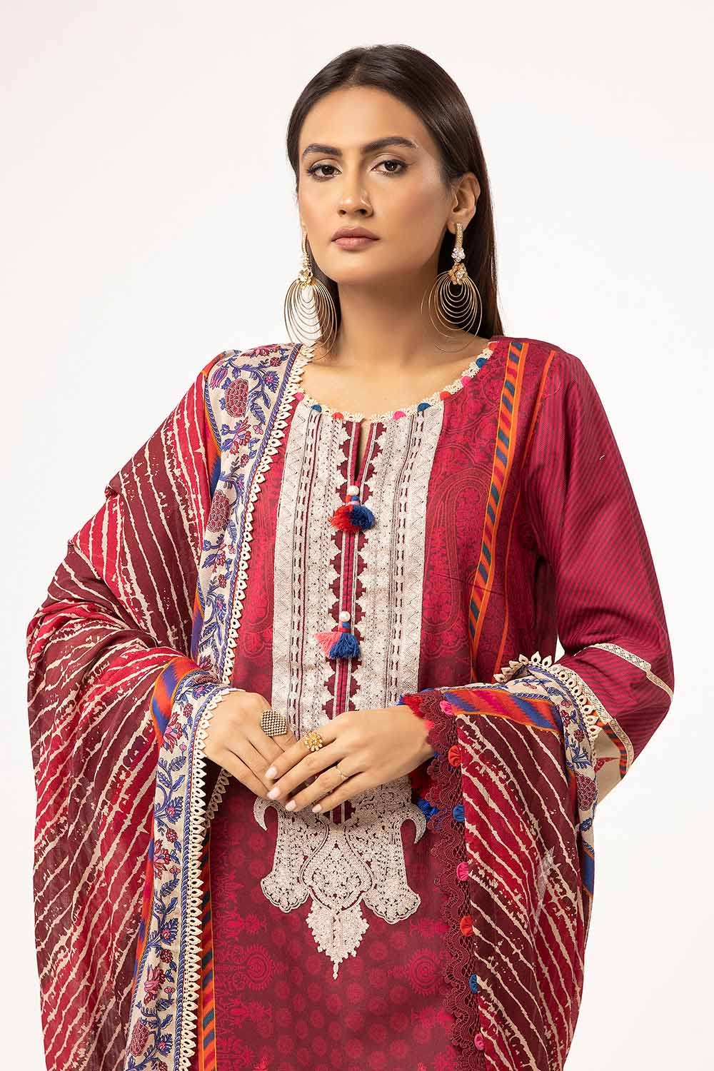 Gul Ahmed | Winter Collection 24 | Cotton Net Dupatta CD-42001
