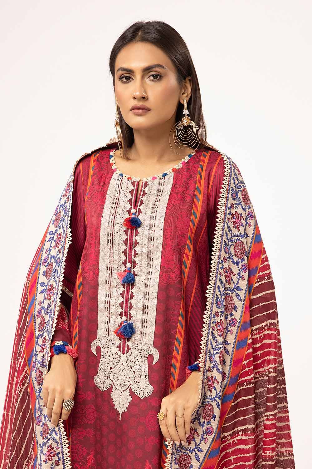 Gul Ahmed | Winter Collection 24 | Cotton Net Dupatta CD-42001