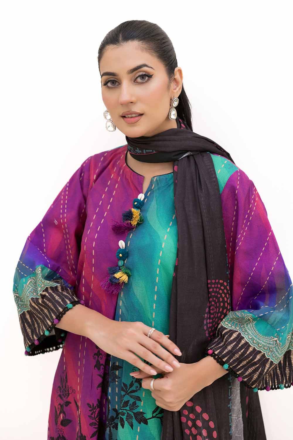 Gul Ahmed | Winter Collection 24 | Cotton Net Dupatta CN-42003