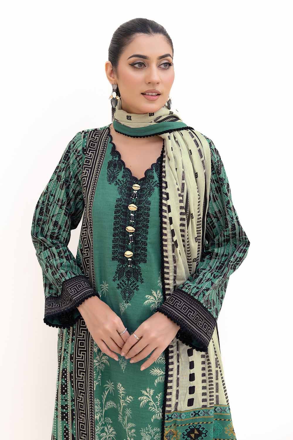Gul Ahmed | Winter Collection 24 | Cotton Net Dupatta CN-42004