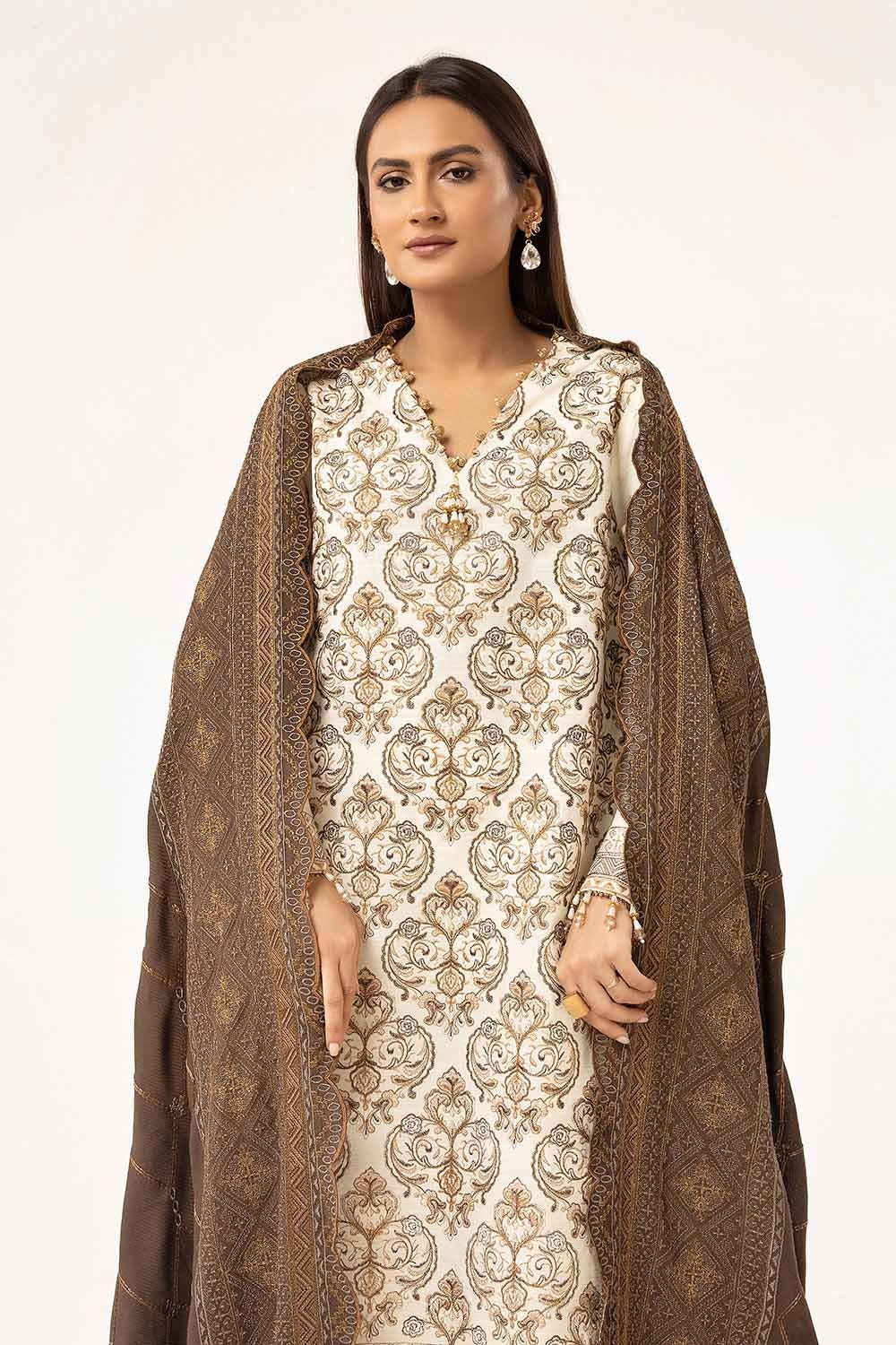 Gul Ahmed | Winter Collection 24 | Twill Cotton Linen Dupatta CV-42011