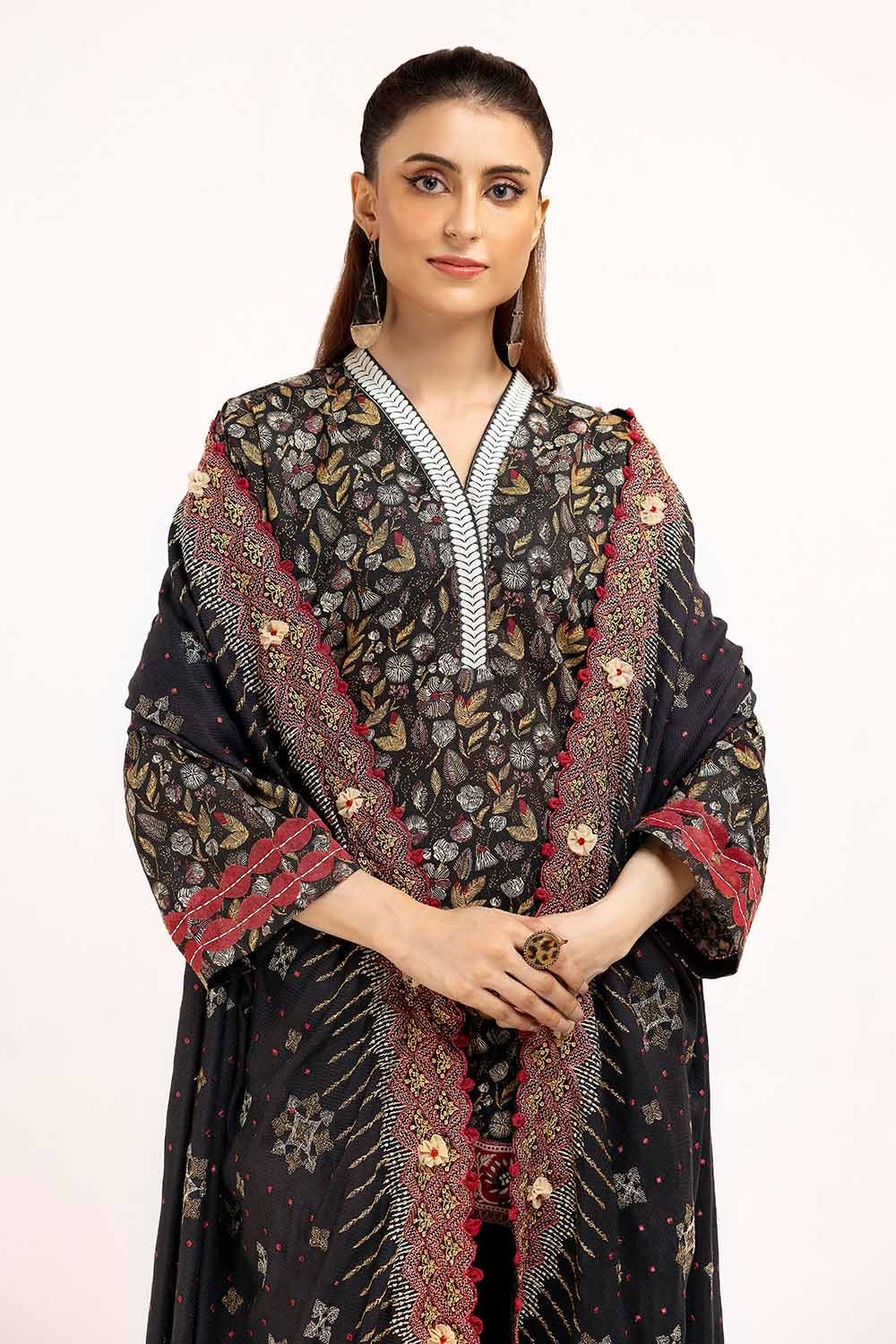 Gul Ahmed | Winter Collection 24 | Twill Cotton Linen Dupatta CV-42012