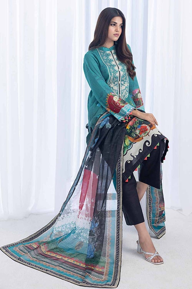 Gul Ahmed | Winter Collection 24 | Net Dupatta WRF-32019
